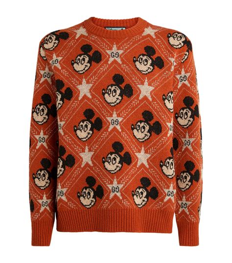 gucci mens mickey mouse sweater|gucci mickey mouse handbag.